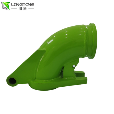 Bộ phận máy bơm bê tông Cifa Putzmeister Cửa ra Elbow Hi-Mn đúc