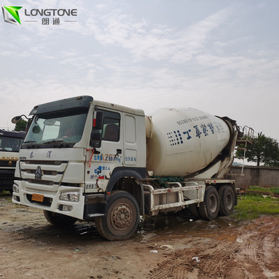 Xe trộn bê tông được sử dụng HINO Trọng lượng 10 CBM 6x4 6 xi lanh thẳng hàng