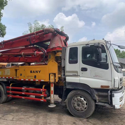 37 mét Xe tải đã qua sử dụng Xe bơm bê tông gắn liền SYG5360THB 49