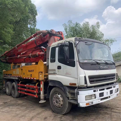 37 mét Xe tải đã qua sử dụng Xe bơm bê tông gắn liền SYG5360THB 49