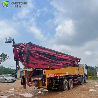 Máy bơm bê tông xe tải 52m đã qua sử dụng 38t, Máy bơm bê tông gắn liền mới