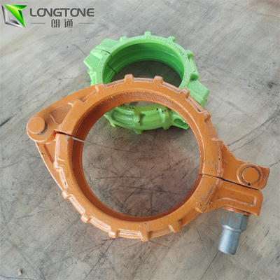 Kẹp bơm bê tông hình nêm 5,5 inch Khớp nối ống bê tông Kẹp ống cho đường ống