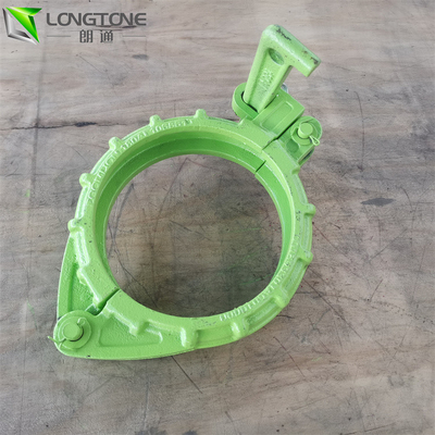 Kẹp bơm bê tông 6 inch theo chiều dọc, kẹp ống bu lông Dn180