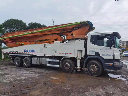 Máy bơm bê tông xe tải 33T đã qua sử dụng, Xe bơm xi măng 37 mét ZLJ5293THB125-37