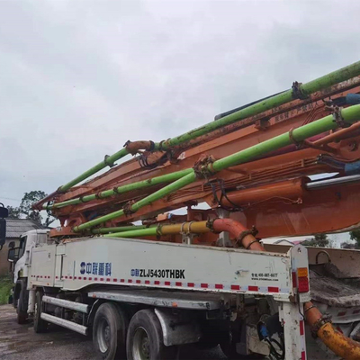 Máy bơm bê tông xe tải 33T đã qua sử dụng, Xe bơm xi măng 37 mét ZLJ5293THB125-37