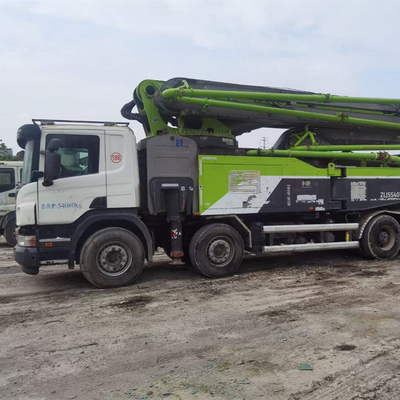 Máy móc Zoomlion Xe bơm bê tông được sử dụng, Máy bơm bê tông gắn trên xe tải 56m