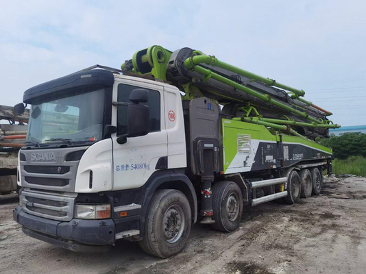 Máy móc Zoomlion Xe bơm bê tông được sử dụng, Máy bơm bê tông gắn trên xe tải 56m