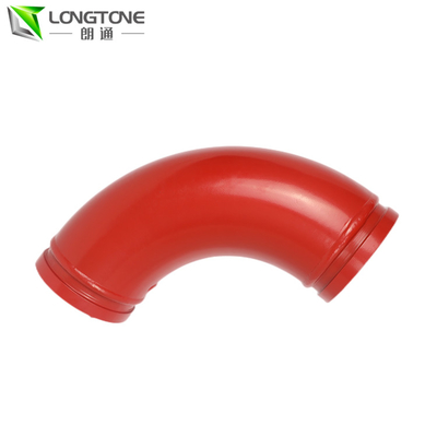 Ống bơm bê tông cong Longtone DN125 * 90D Cánh tay đôi tường
