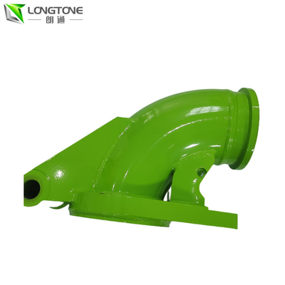 Bộ phận máy trộn bê tông màu xanh lá cây Đầu ra khuỷu tay cho máy bơm bê tông Zoomlion Boom