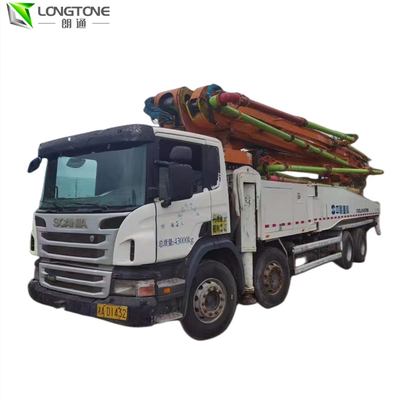 Máy bơm đường bê tông đã qua sử dụng 42m Máy bơm vữa xi măng phun áp suất cao