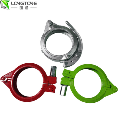 Gắn phụ kiện ống bơm bê tông Chụp kẹp ống cao su