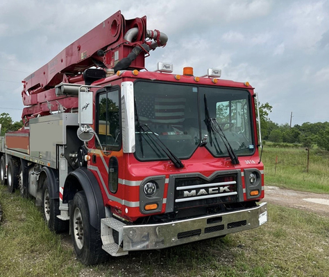 Máy bơm bê tông xe tải Zoomlion Diesel đã qua sử dụng với Max. Đường kính cốt liệu 24-36 Mm